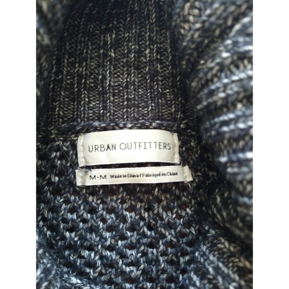 Urban outfitters cowlneck Sweater Md gray boho Cozy - Picture 7 of 8